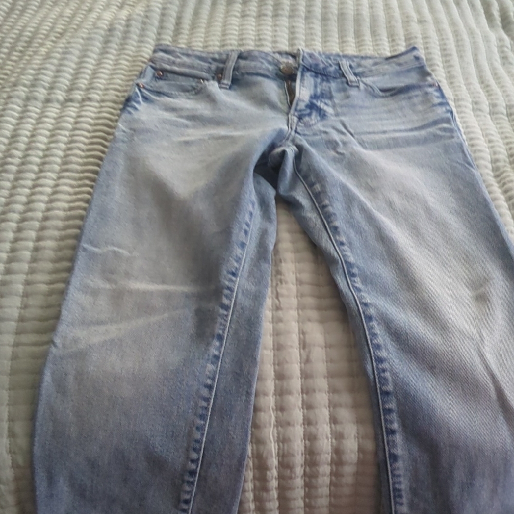 Express Blue Straight Jeans Classic Denim